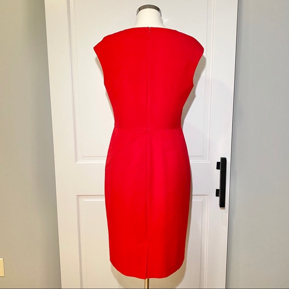 Ellen Tracy Red Sheath Dress - Picture 3 of 8